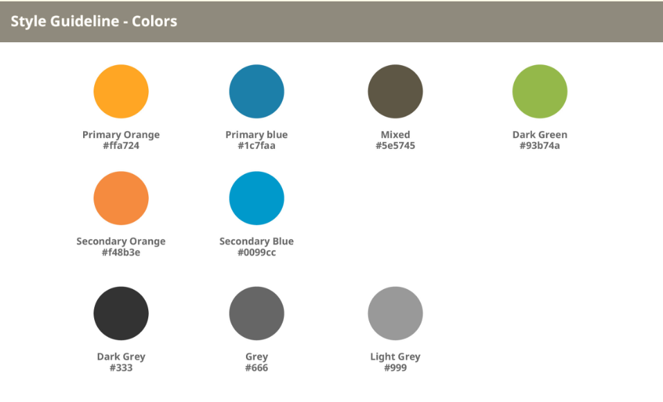 design guideline careers site UX-UI colors